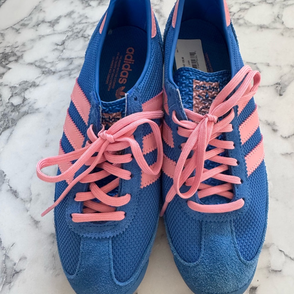 adidas Blue and Pink Athletic Shoes